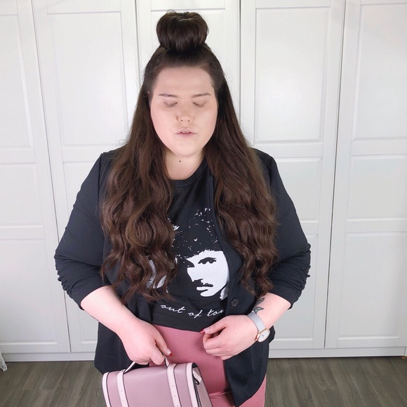 Black Rouched Sleeve Blazer - Picture 1 of 3